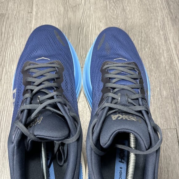 Hoka One One Mens Bondi 8 1123202 OSAA Blue Running Shoes Sneakers Size 14 D - Picture 8 of 12